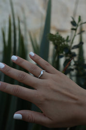 Demetria Anillo Acero
