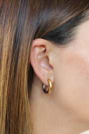 Ignez Aretes Oro Acero