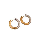 Ignez Aretes Oro Acero